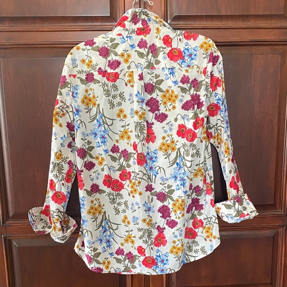 Talbots Multicolor Floral Blouse - Picture 2 of 2